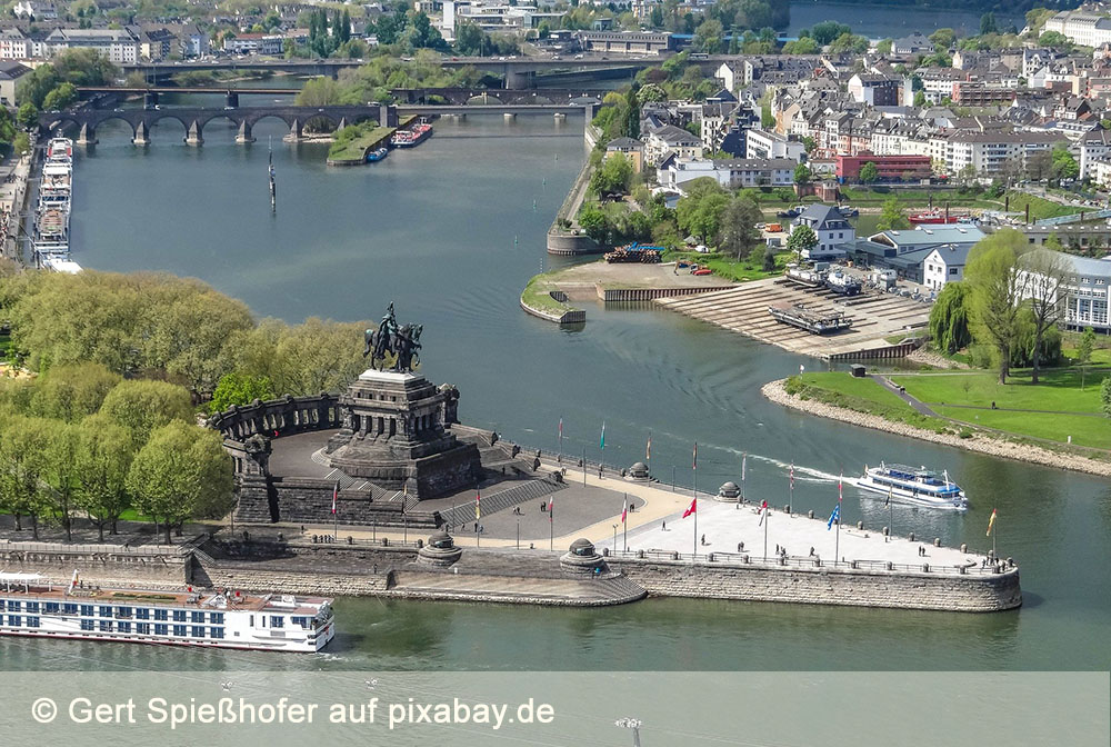 Deutsches Eck in Koblenz