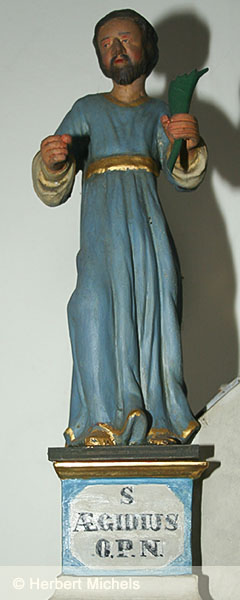 Figur des Heiligen Ägidius