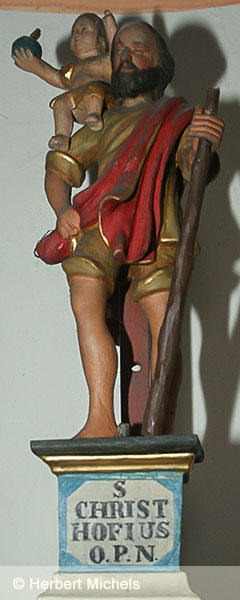 Figur des Heiligen Christophorus