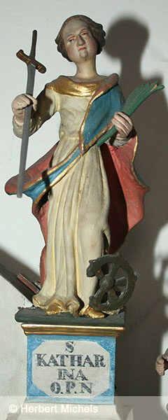 Figur der Heiligen Katharina